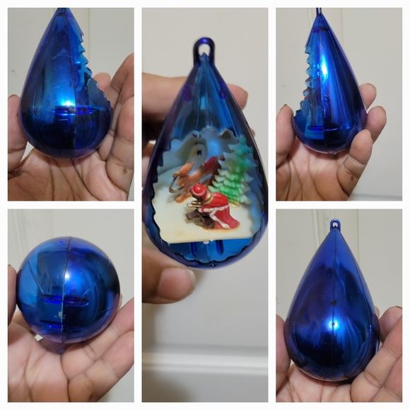 Vintage 1950's Diorama Christmas tree ornament, Wise man, Balthazar with Camel - Picture 2 of 2